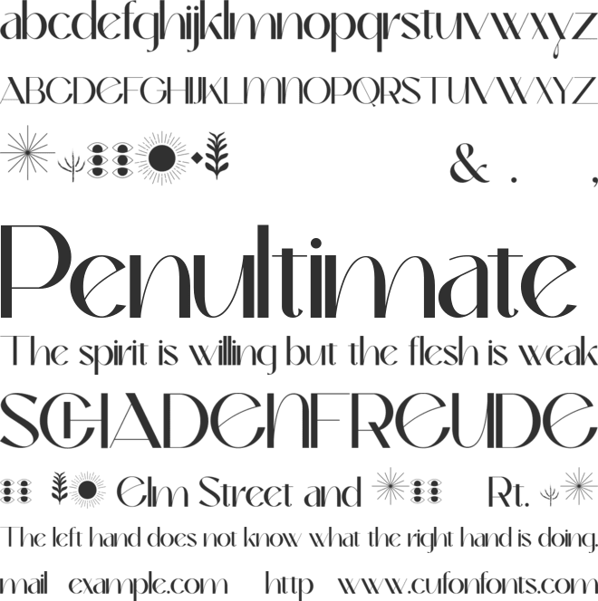 Okaluera font preview