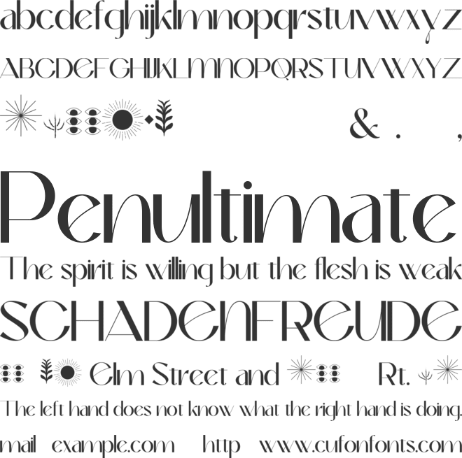 Okaluera font preview