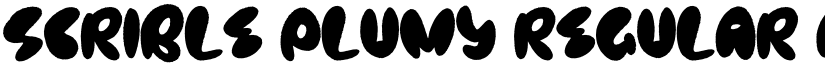 Scrible Plumy Regular font