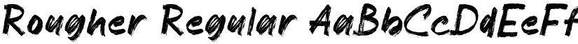 Rougher Regular font