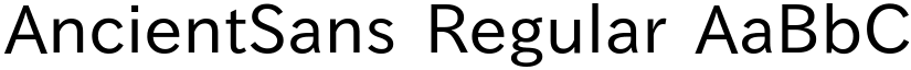 AncientSans Regular font