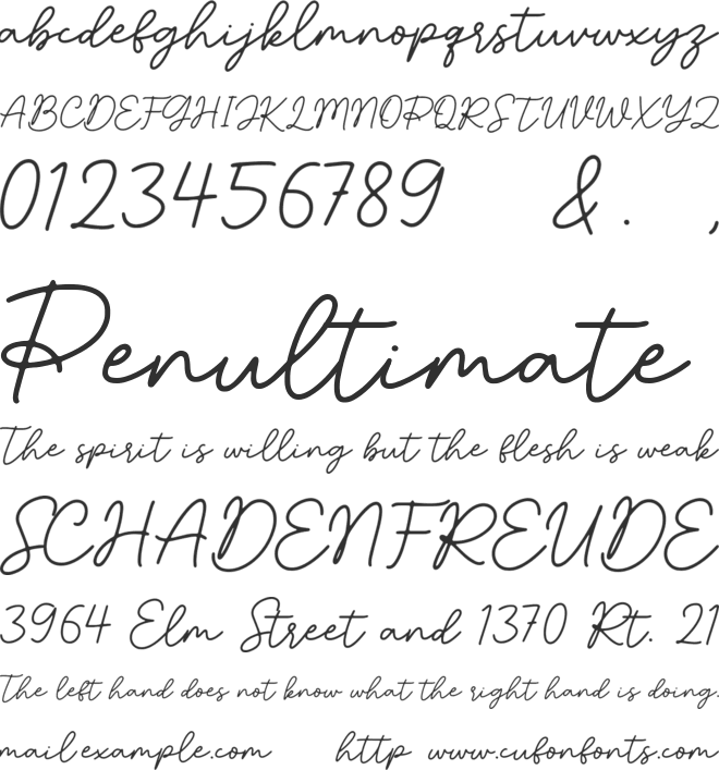 Bestie Lovely font preview