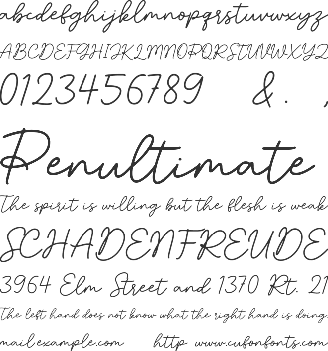 Bestie Lovely font preview