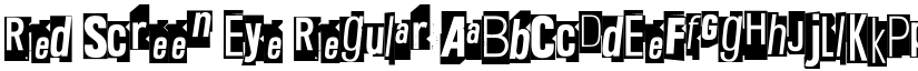 Red Screen Eye Regular font