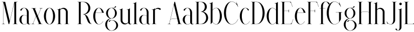Maxon Regular font