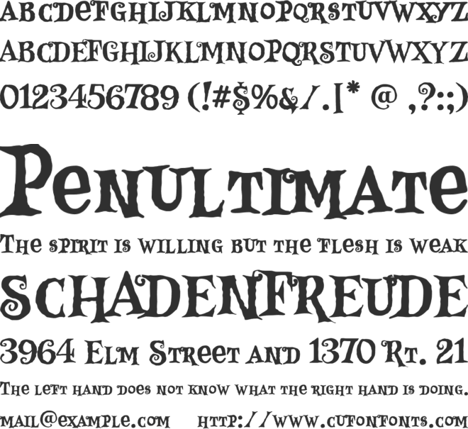 ScareSerif font preview