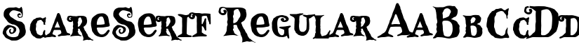 ScareSerif Regular font