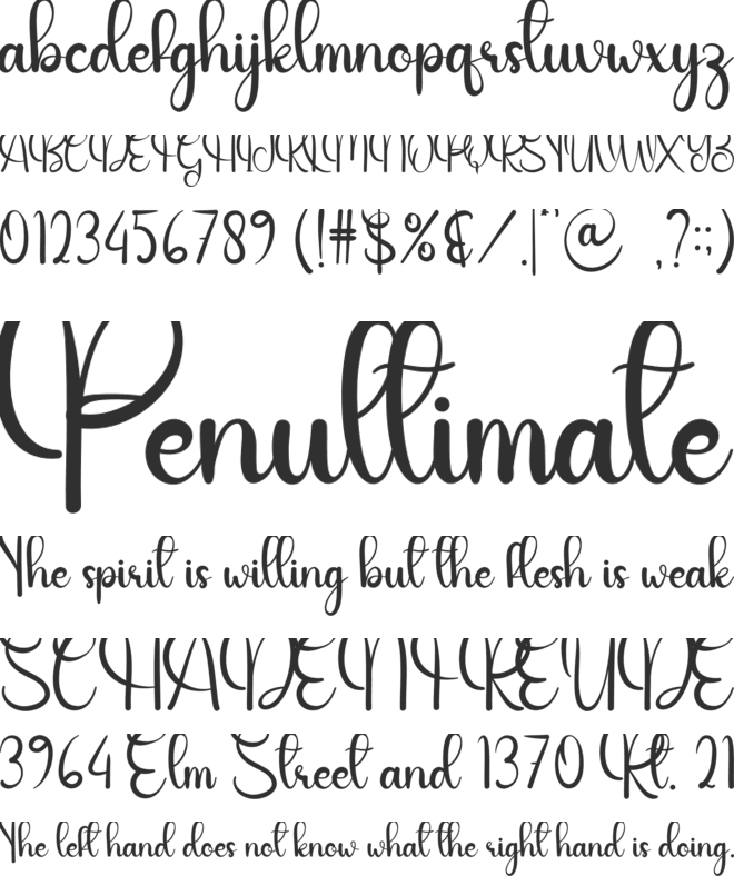 Happy Valentine font preview