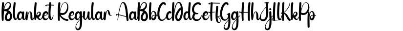 Blanket Regular font