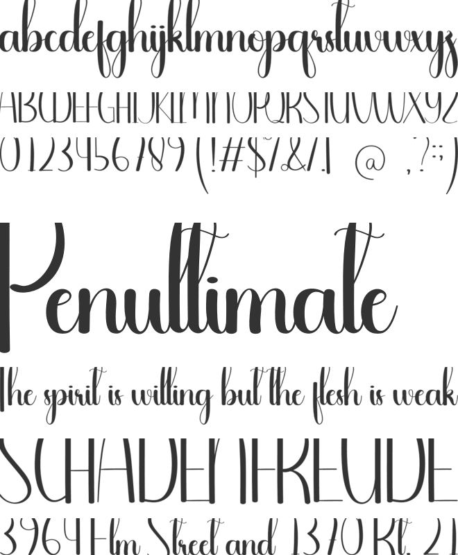 Plantation font preview