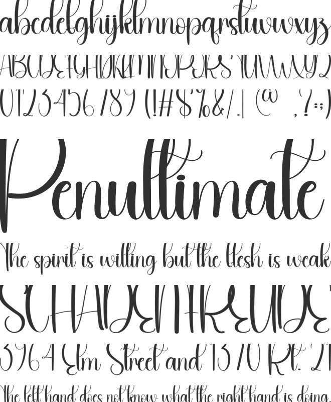 Opening font preview