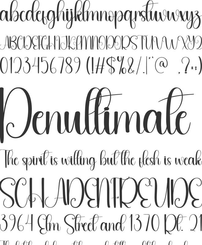 Honey Easter font preview