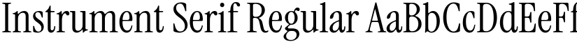 Instrument Serif Regular font