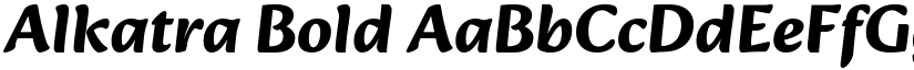 Alkatra Bold font
