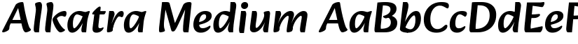 Alkatra Medium font