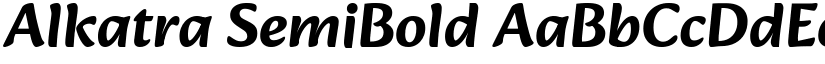 Alkatra SemiBold font