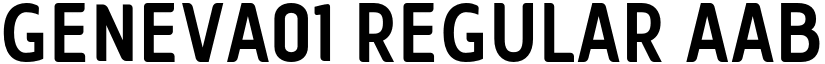 Geneva01 Regular font