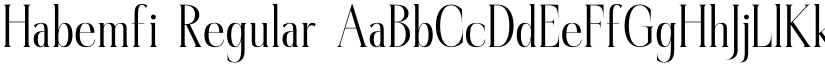 Habemfi Regular font