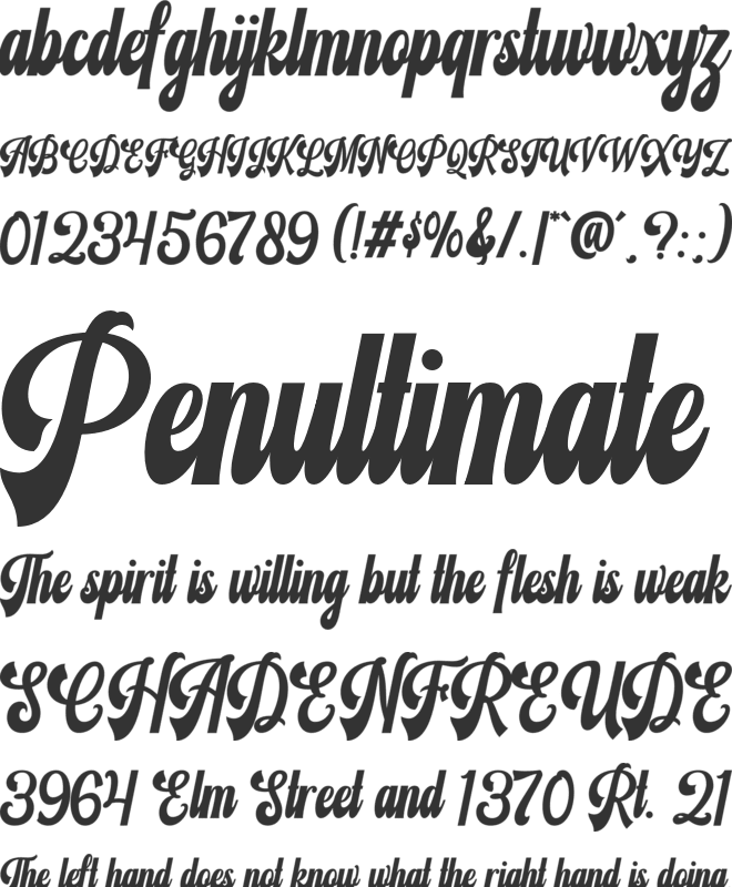 Magic Seven font preview