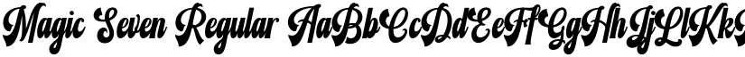 Magic Seven Regular font