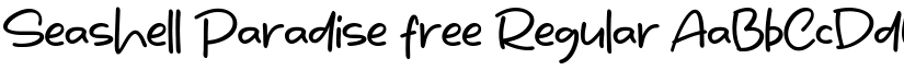 Seashell Paradise free Regular font