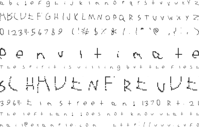 Fenn Hand font preview