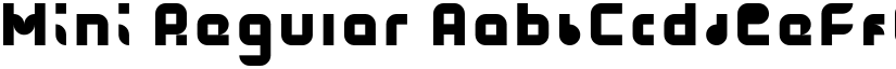 Mini Regular font