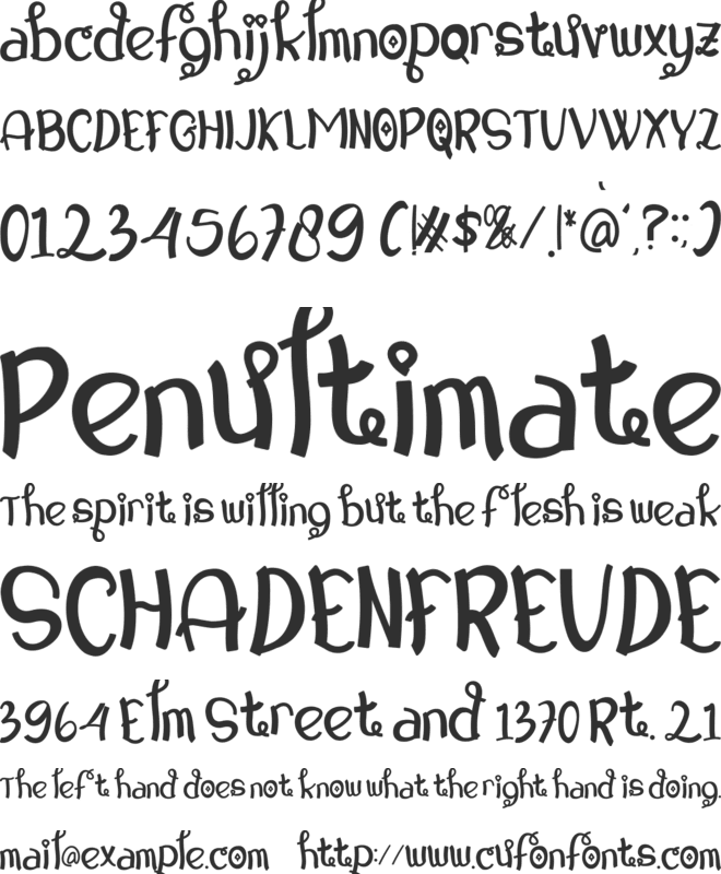 Ghomu font preview