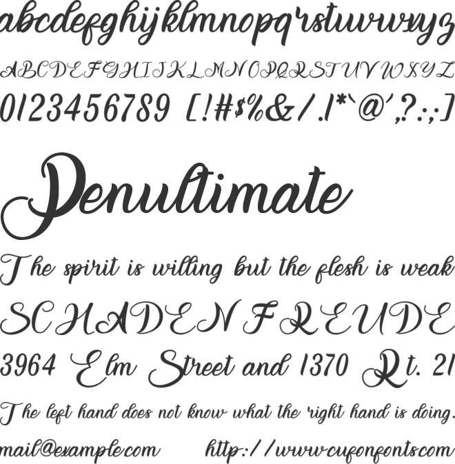 Garpy font preview