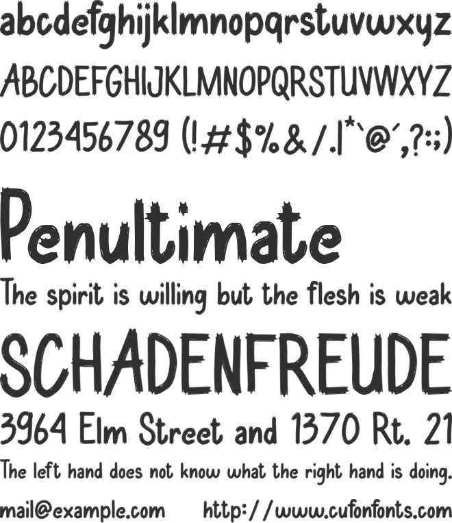 Sunday Good font preview