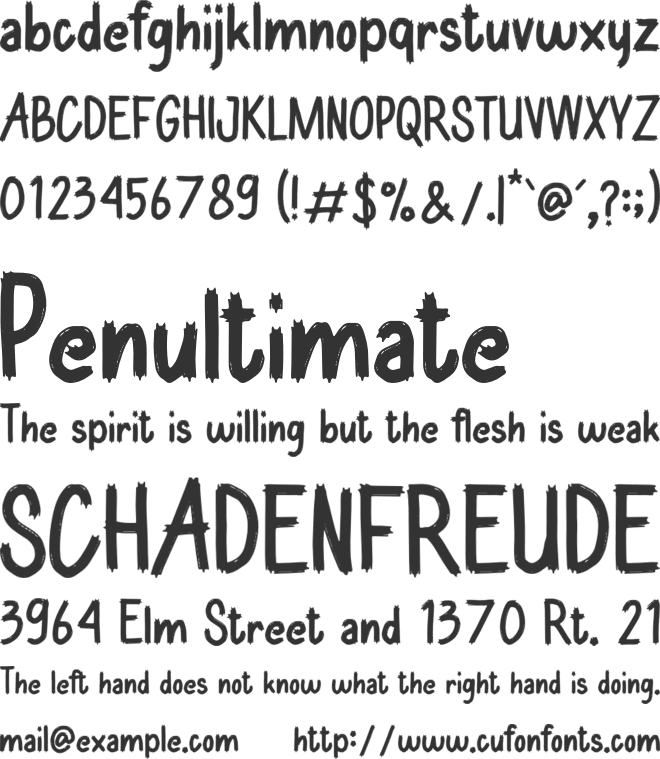 Sunday Good font preview