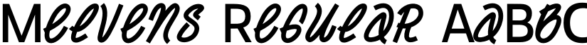 Melvens Regular font