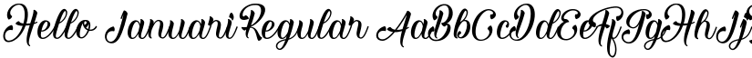 Hello Januari Regular font