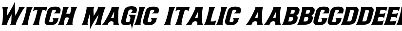 Witch Magic Italic font