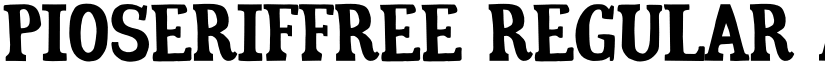 PioSerifFREE Regular font