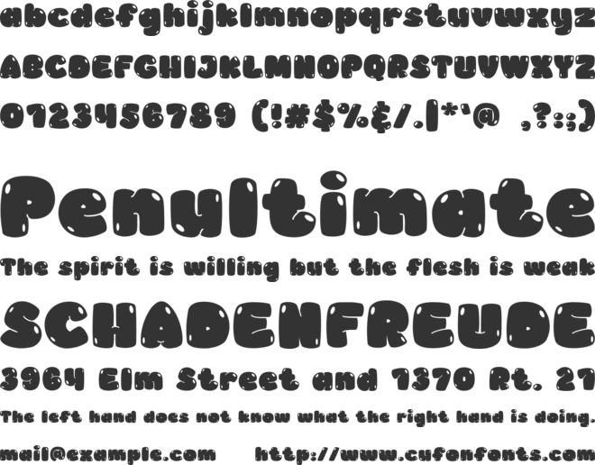 Dulce-Boy font preview