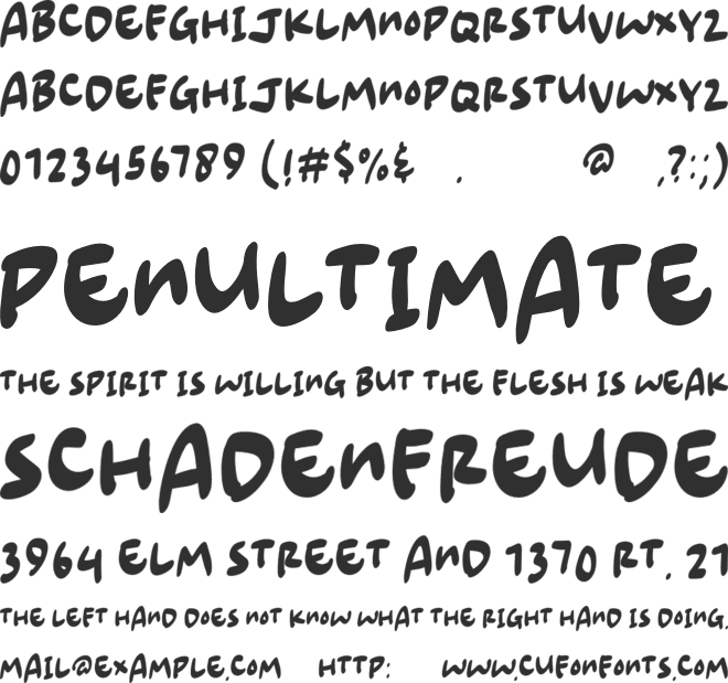 Amazing Swash font preview