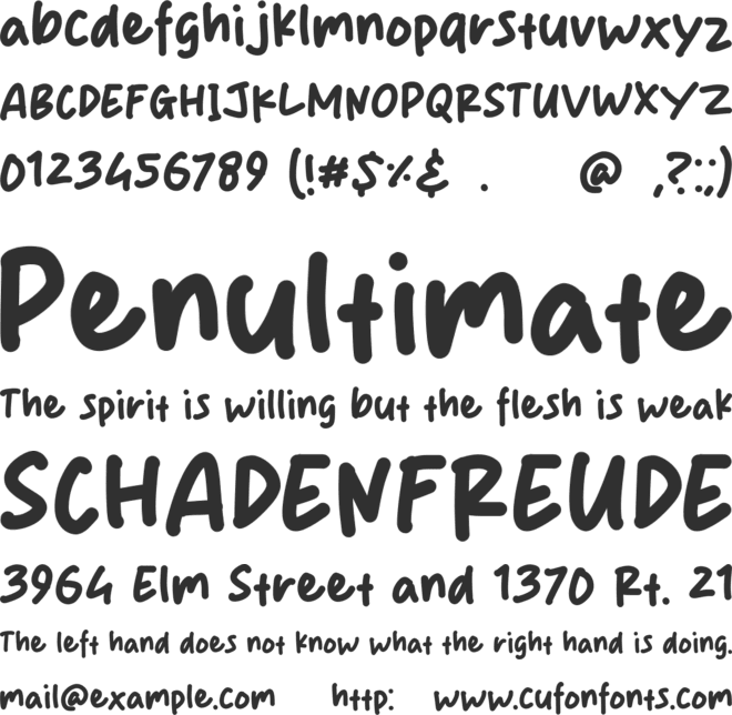 Yaum Smile font preview