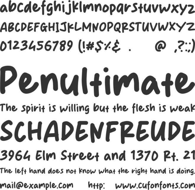 Yaum Smile font preview