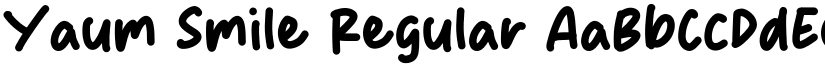 Yaum Smile Regular font