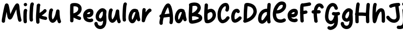Milku Regular font