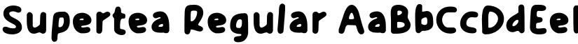 Supertea Regular font