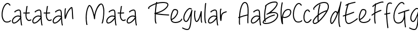 Catatan Mata Regular font