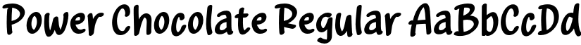 Power Chocolate Regular font
