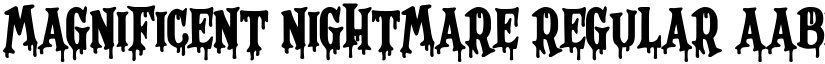 Magnificent Nightmare font download