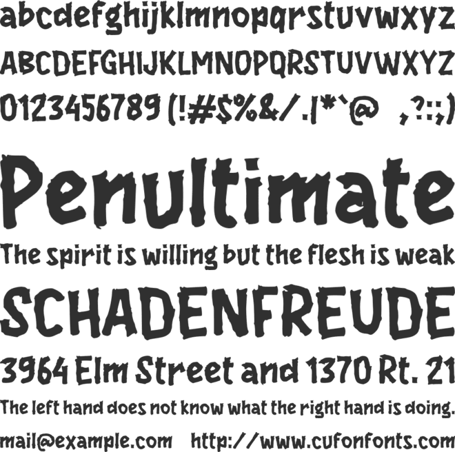 i Imperfect Dodge font preview