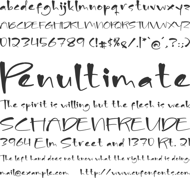 Monstar Jackline font preview