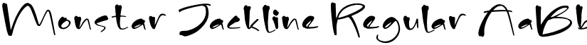 Monstar Jackline Regular font