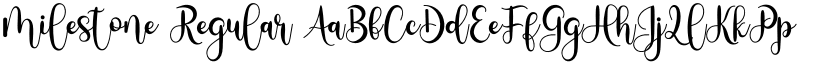 Milestone Regular font