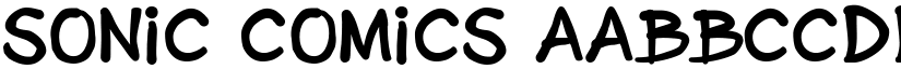 Sonic Comics font